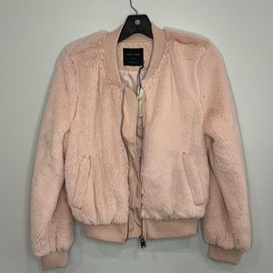 Pink Faux Fur Jacket